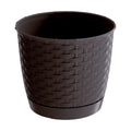 RATOLLA ROUND 2L. flower pot dimensions (mm) 165x165x142 dark ochre color
