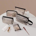 New Fashion Portable PVC Love Mesh Makeup Bag Multi-Size Lipstick Cosmetic Organizer with Zipper
