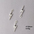 Cheap DIY Making Pendants Jewelry Accessories Finding Vintage Antique Silver Zinc Alloy lightning Charm Jewelry Pendant