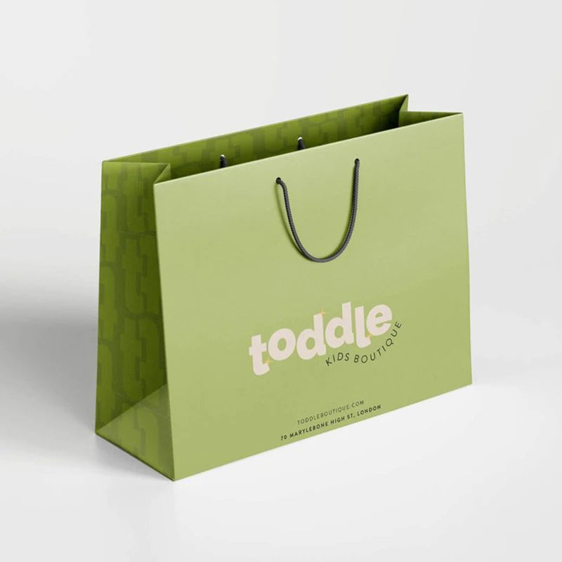 Custom Logo Printed Eco Friendly Paper Packaging Gift Shopping Bag for Clothing Shoes