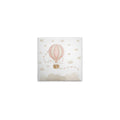Made In Germany - Home Decor Canvas Picture Hot Air Balloon With Clouds Pink - Beige Pink Wall Art - Stretcher Frame Art