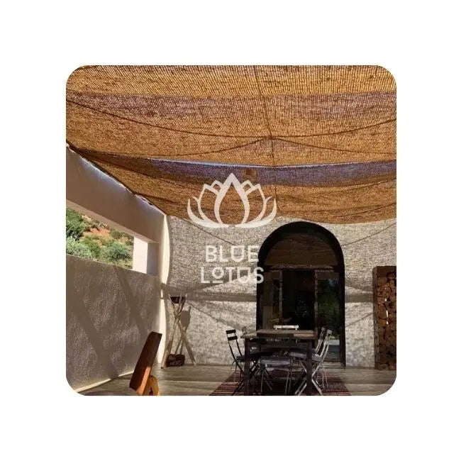 HOT SALE Blue Lotus 2025 Coir Shade Sail Eco Friendly Fabric Protects From Sun Heat Stylish Outdoor Decor For Backyard Patio