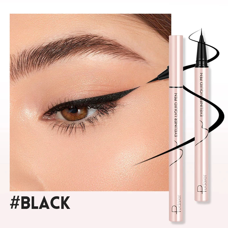 Wholesale Quick-dry Anti-smudge Long Lasting Black Eyeliner Pen Waterproof Smooth Liquid Eyeliner Pen Private Label