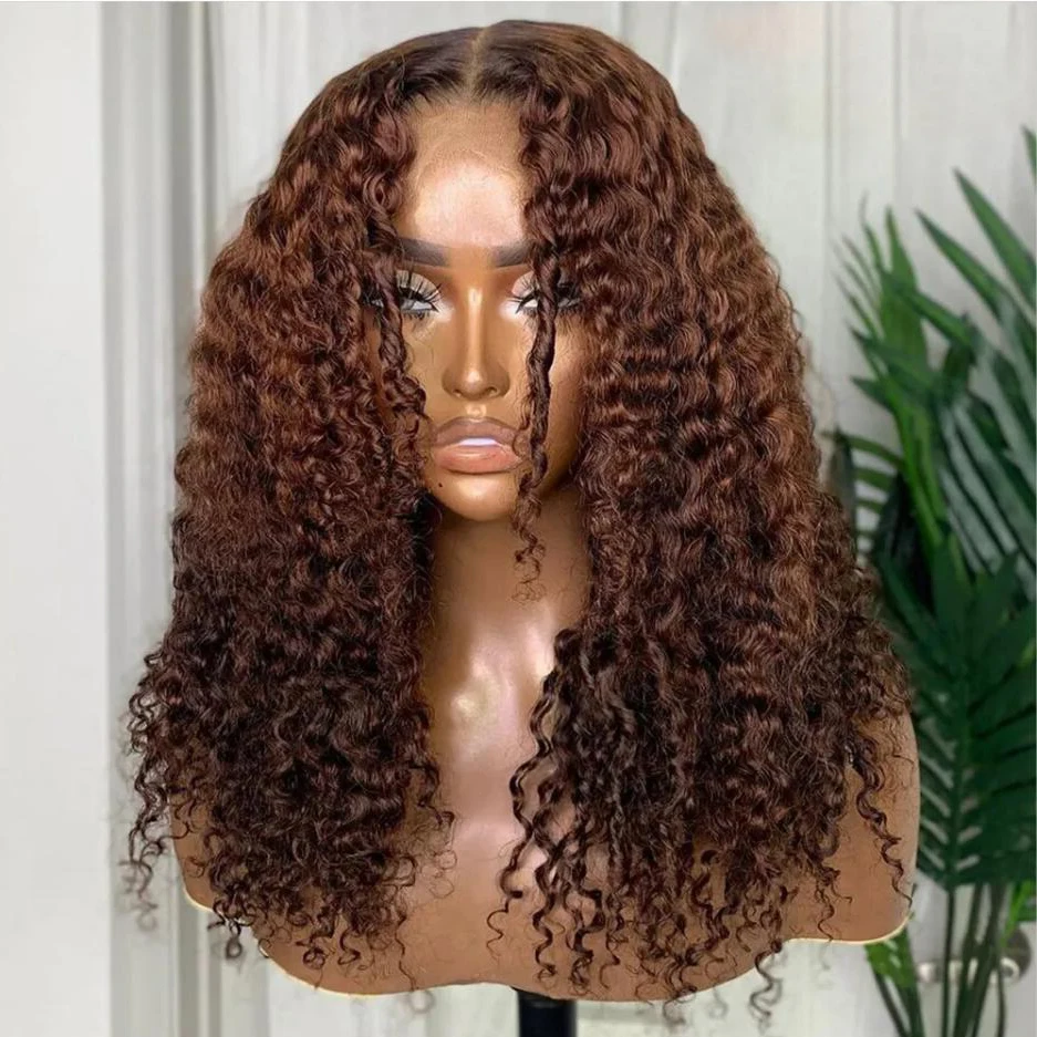 13x4 Lace Front Curly Human Hair Wigs for Black Women Factory Cheap Curly Baby Hair Frontal Wig Super Double Drawn