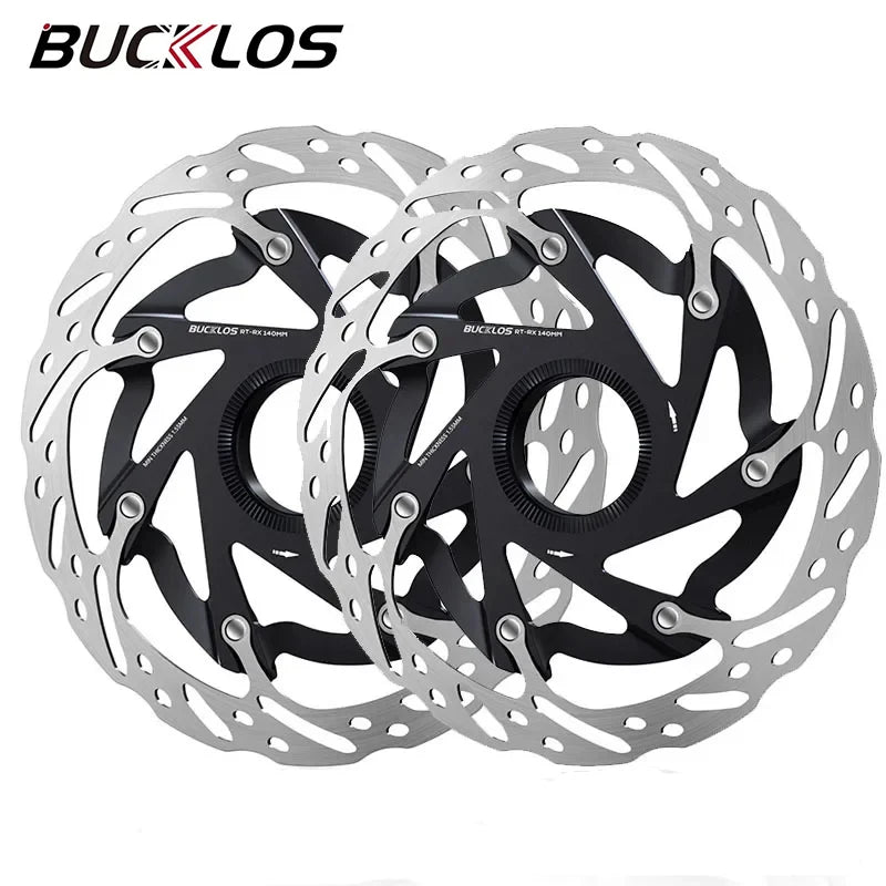BUCKLOS OEM/ODM XR MTB 140mm/160mm Center Lock Disc Brake Rotor Ultra Light Cooling Bicycle Disc Brake Rotor