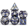 Wholesale DND Metal Dice Set Custom Stripes Polyhedral Dice D4 D6 D8 D10 D12 D20 D% for D&D Tabletop Games