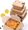 Custom Logo Printing Leakproof Hamburger Takeaway Boxes Food Grade Take Out Kraft Paper Food Packaging Box