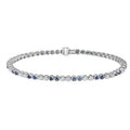 Women's Gold Plated Tennis Bangle Bracelet Diamond IGI Certified Brilliant Cut Trendy Elegant Fine Jewelry for Special Occasions