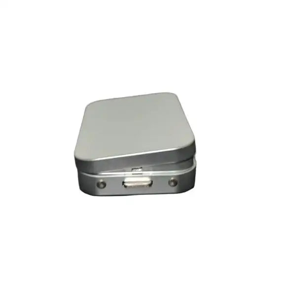 Customized Printed Safety Child-proof Short-side Button Tin Box Candy Packaging Metal Box