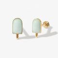 LOZRUNVE Custom Jewelry Factory Colorful Enamel Ice Cream Cute Stud Piercing Earring for Women Girls