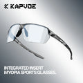 Kapvoe Integrated Insert Myopia Due-mode Sports Glasses for Marathon Professional Long-distance Uv protection MegaBDM