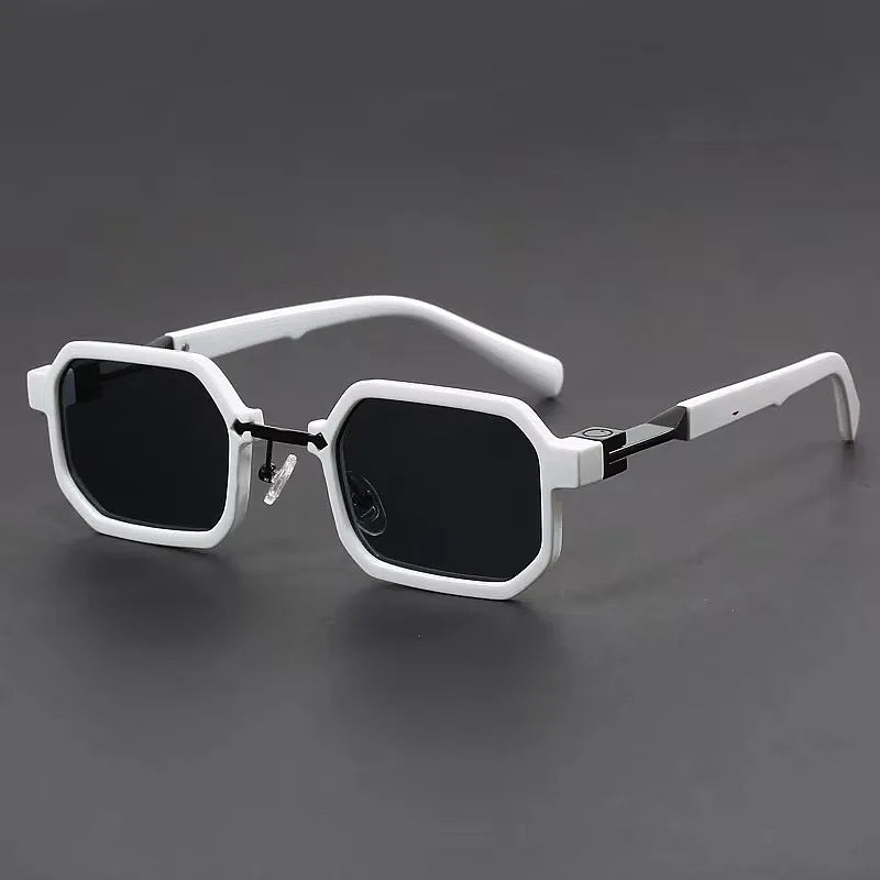 Logo Custom 2025 Fashion Vintage Alloy Punk Sun Glasses UV400 Small Frame Square Sunglasses for Men Women