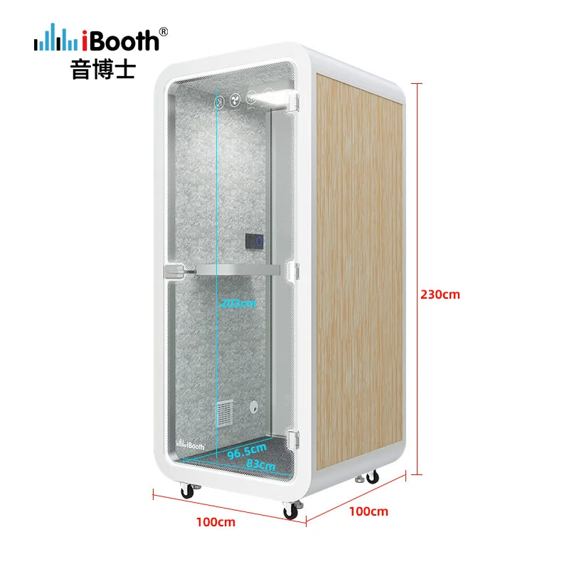 Privacy Soundproof Office Pod Modern Modular Design for Office Building and Mall Use Acoustic Recording Cabin