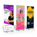 Custom Portable Trade Show Aluminum Advertising Roll Backdrop Retractable Pull Banner Stand for Display DPR Brand Customizable