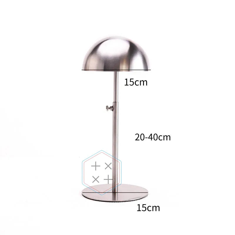 Hot Sale Adjustable Custom Metal Stainless Steel  Counter Top Hat Display Holder for Boutique