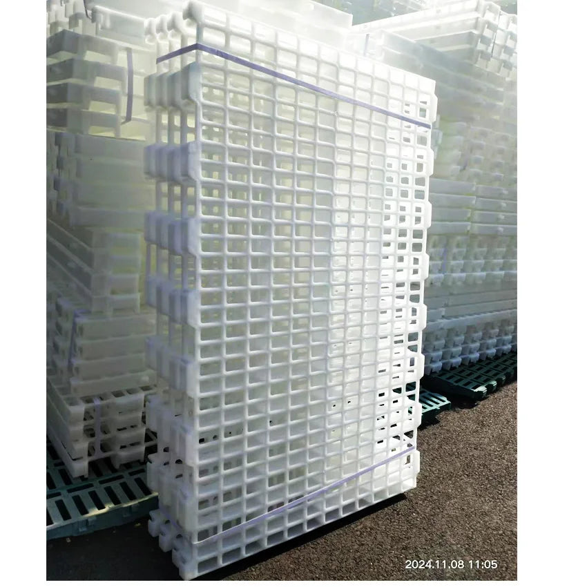 100*60 cm Big Hole Chicken Farm Slatted Floor Chicken Shed Flooring Plastic Slat Floor for Poultry Farm MegaBDM