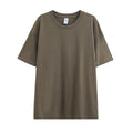 OEM Customized 180 GSM cotton T shirt round neck short sleeved pure cotton men solid color casual bottoming shirt