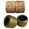 Multiple Sizes Vacuum Brazed Tungsten Carbide Bush Hammer Roller for Coarse Sandblasting Anti Slip and Coating Removal