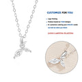 DY906 Exquisite S925 Sterling Silver Wheat Zircon Necklace Fashionable Wedding Jewelry for Women