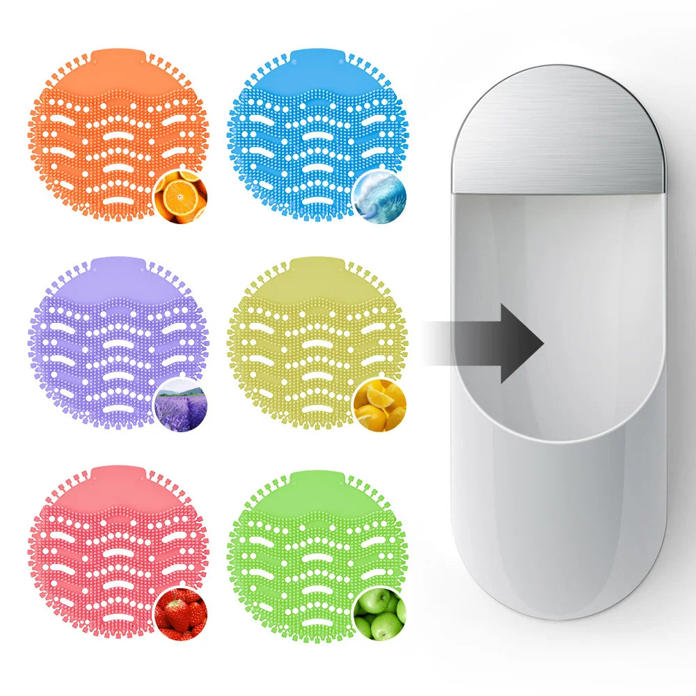 Hot Sale Custom Print EVA Anti Splash Toilet Freshener Bubblegum Fragrance 200 Pieces Urinal Screens