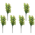 Artificial Greenery Stem Faux Branches Floral Bouquet Decorative Yellow Flower for Front Porch Garden Ground Greenery Decoration