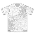 160g Vintage Casual Mens Green 3d Chinese Dragon Sports Workout T Shirt Oversized Polyester Dragon Printed Tee Shirts