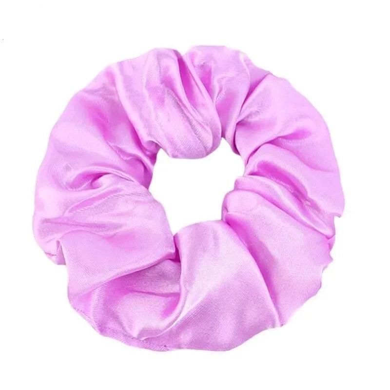 Polyester Scrunchies Soft Striped Hair Ties Eco-Friendly Fashion Hair Bands Elastic Bracelets Ponytail Holders for Girls Raw