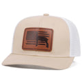 Outdoors Sports Running Caps Custom Logo Green 3D Embroidery Black Mesh 6 Panel Trucker Hats