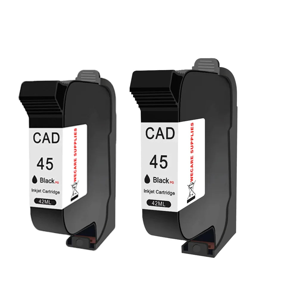 WECARE 45A 51645 42ML Remanufactured Black Compatible for Cartridge for HP 45 Pigment for Full Grade a MegaBDM