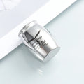 Pet Urn Starter Kit with Small Metal Keepsake Urn Velvet Pouch Engraving Label and Protective Travel Case Included