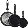 Set of 3 frying pans 16/20/24 pressed aluminum