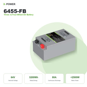 ANVOLAN XP-S600 Factory Custom Tricycle LiFePO4 Lithium Battery 64V 55Ah Metal Casing 6000 Cycles Electric Delivery Battery Pack