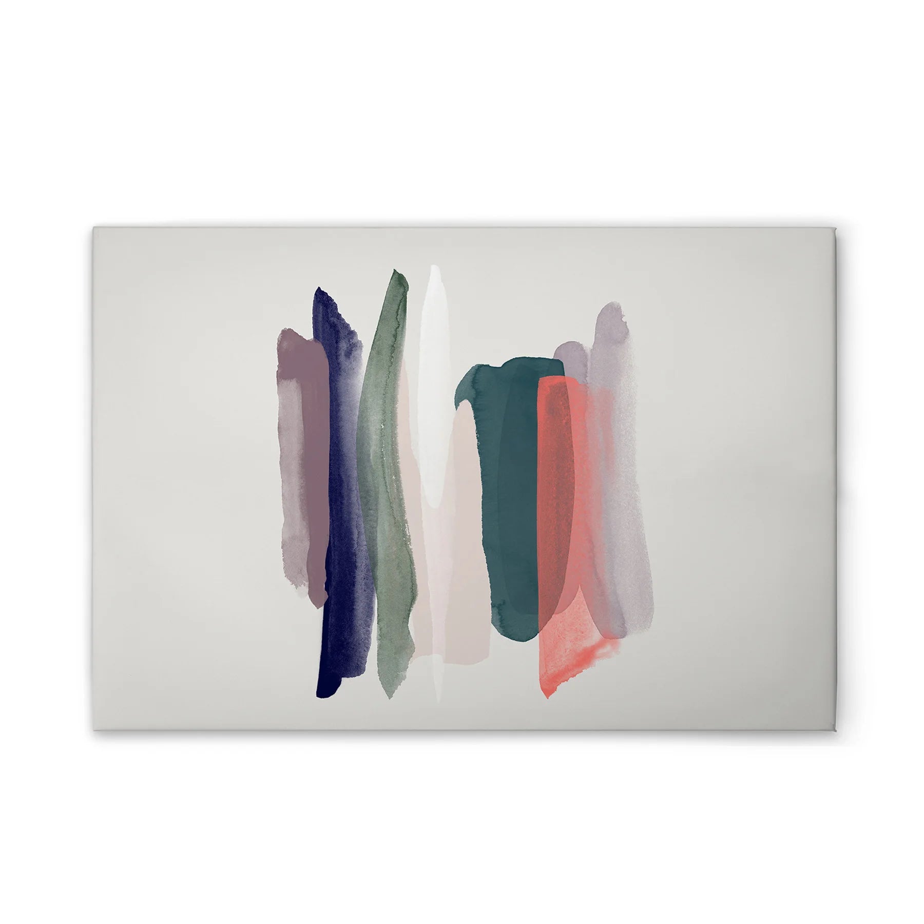 Made In Germany - Home Decor Canvas Picture Abstract Art - Wall Painting Mural In Colourful And Cream - Stretcher Frame Art