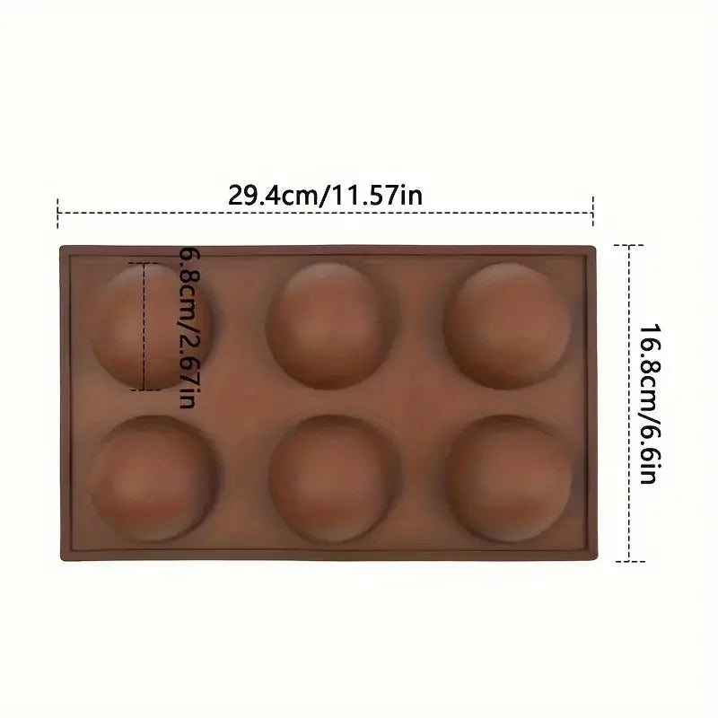 Hemispherical Chocolate Cake Silicone Mold Handmade Desserts Bakery Commercial Kitchen Baking Tools Easy To Clean Bread Molds
