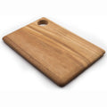 Custom Large Square Acacia Wooden Cutting Board Scallop Edged Chopping and Slicing Block