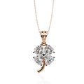 Trending Luxury 925 Silver Rhodium Plated IGI Certified Heart Shape Moissanite Pendant Necklace for Women and Girls