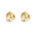New Design 925 Sterling Silver 14/18K Gold Plated Vermeil Minimalist Fine Jewelry Trend 2024 Puffy Knot Stud Earring for Women