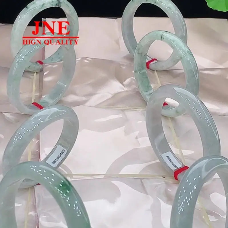 Factory Wholesale  Jade Ice Color Bright Jade Delicate Positive Circle Jade Bracelet Jewelry Ornament