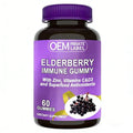 Private Label Elderberry Immune Support Gummies for Kids & Adults with Black Elderberry Extract Vitamin C Vitamin D3 and Zinc