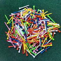 Customize Professional Bamboo Golf Tee Multiple Color Golf Ball Holders With Custom Package