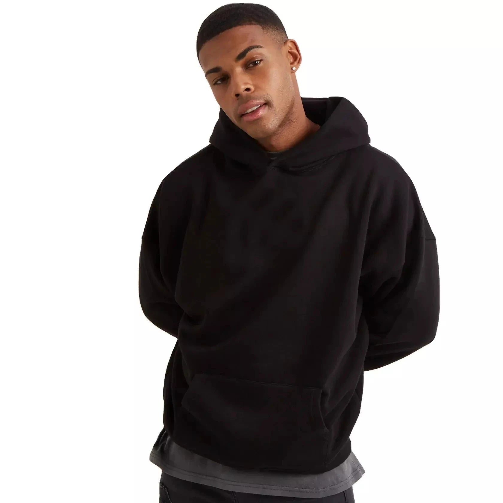 New Fashion French Fleece Oversized Pullover Hoodie Winter Screen Printed Embroidery for Women and Men Spring Autumn Hoodie