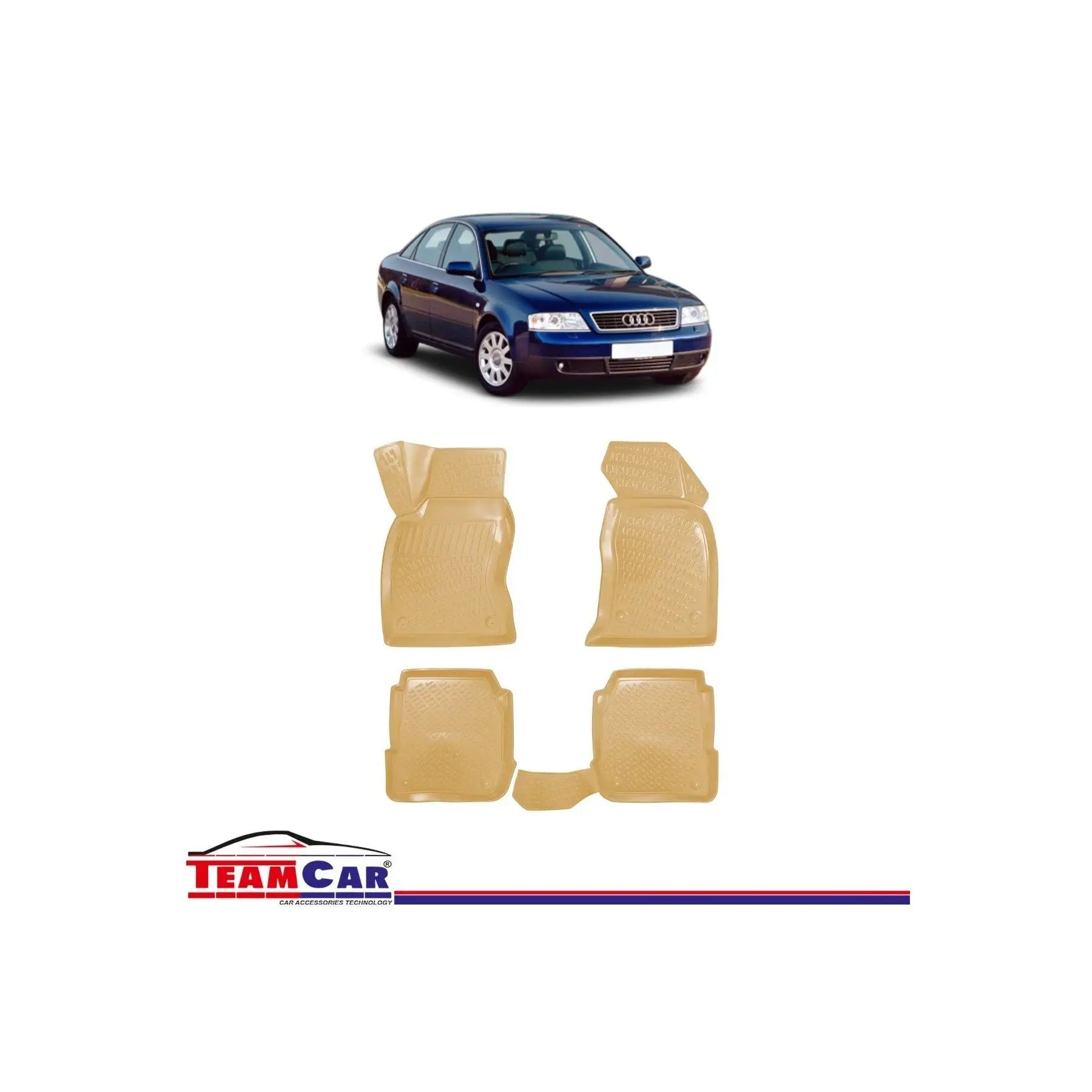 Audi A6 C5 1997-2004 Compatible 3D Vehicle Special Production Beige Pool Mat One Size TR