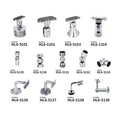 Stainless Steel 304 316 2205 Handrail Hardware Fittings Accessories Satin & Polished Wall Mount Glass Railing Balustrades