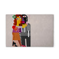 Made In Germany - Home Decor Canvas Picture Colourful Pop Art Abstract - Wall Mural In Cream And Colourful - Stretcher Frame Art