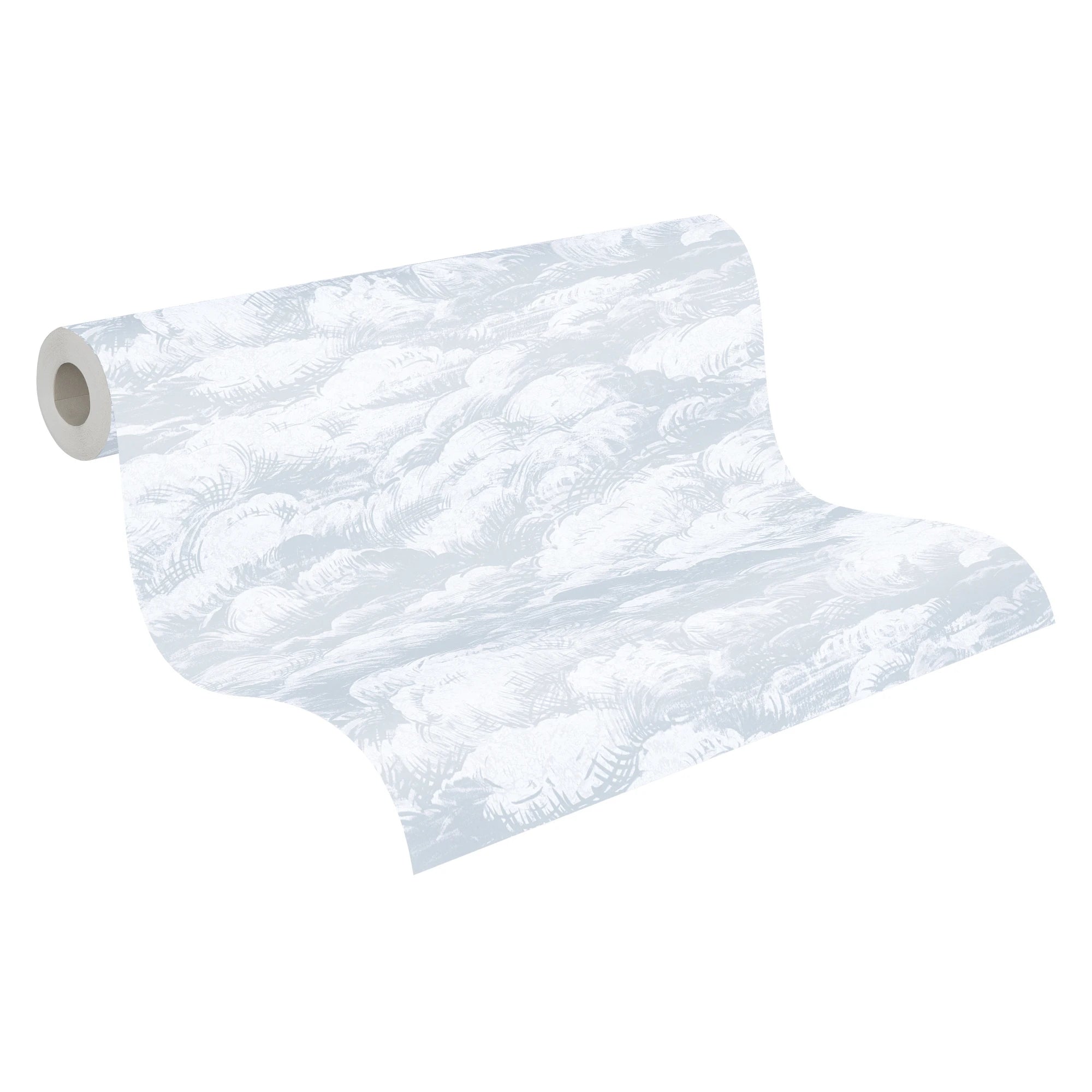 Made in Germany - Luxury Wallpaper rolls Clouds Grey White Non Woven Contract Wallpaper for Hotel - 1005 x 053 m