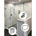 Minimalist Frameless Stainless Steel Shower Room Bathroom Glass Door Kit Bathroom Home Handle Hinge and Hinge Assembly
