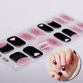 Hot Sales Non-toxic CMYK Colors Long Lasting Nail Stickers Valentine's Day Style Design Gel Nail Sticker Uv Semi Cured