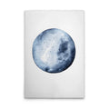 Made In Germany - Home Decor Canvas Picture Blue Moon - Wall Mural In White And Blue - Canvas Picture On Stretcher Frame