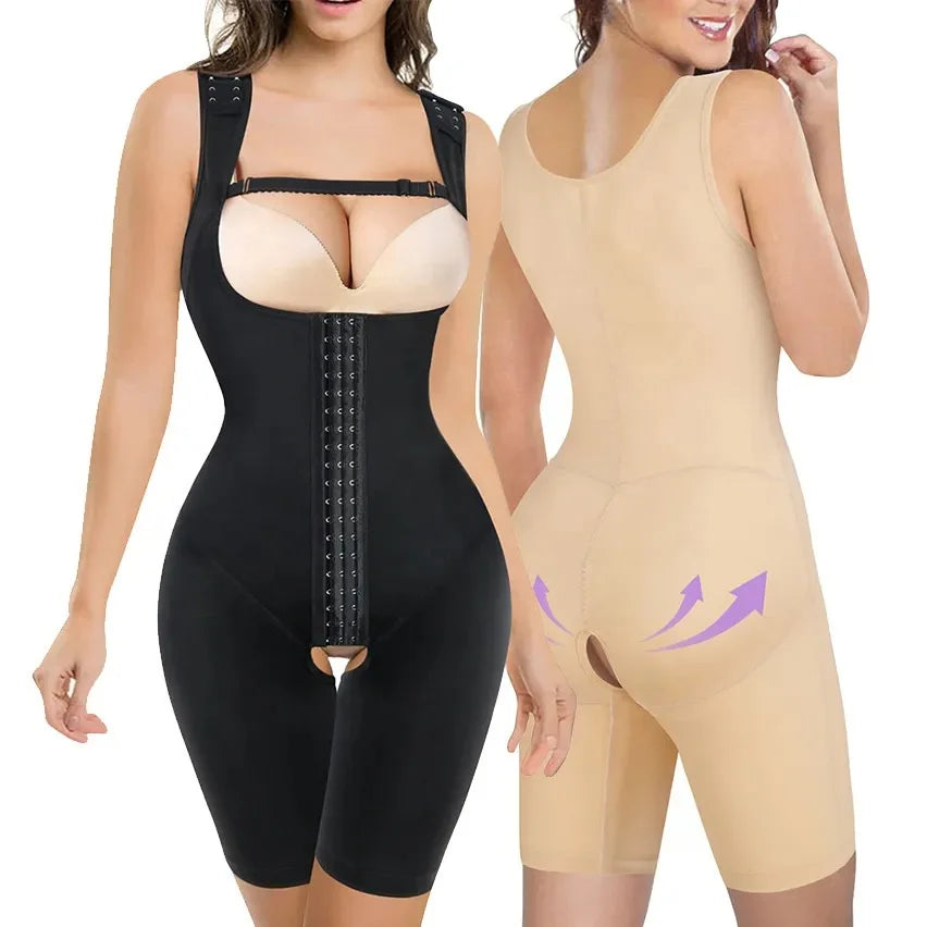 High Quality Women's Breathable Butt Lifting Shapewear Short Colombianas Girdles Lace Wholesale Knitted Fabric Surgery Shapers