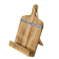 Classic Farmhouse-Style Wooden Recipe Stand Eco-Friendly Cozy Kitchen Accessory